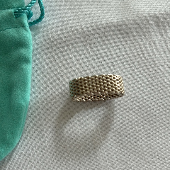 Tiffany & Co. RARE Somerset Mesh Ring Sz.8 - Picture 2 of 2